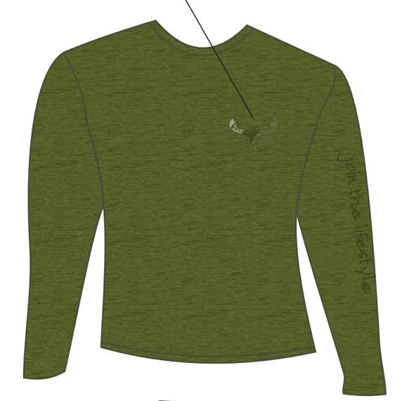 TKS Men's Loosefit Sunshirt Heather Army Green