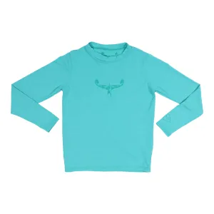 TKS MIAMI KIDS SUNSHIRT LOOSE FIT TURQUOISE UPF 50