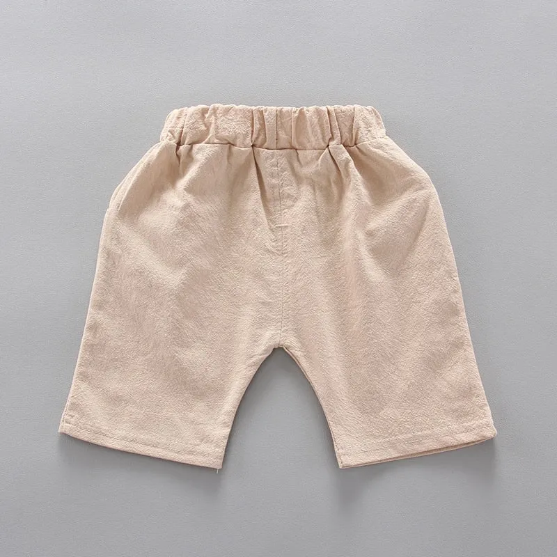 Toddler Boys Short Sleeve Feather Shirt And Shorts Set