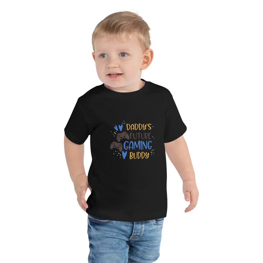 Toddler Short Sleeve Tee-Daddy’s Future Gaming buddy
