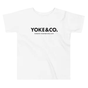 Toddler White Yoke&Co. T-Shirt