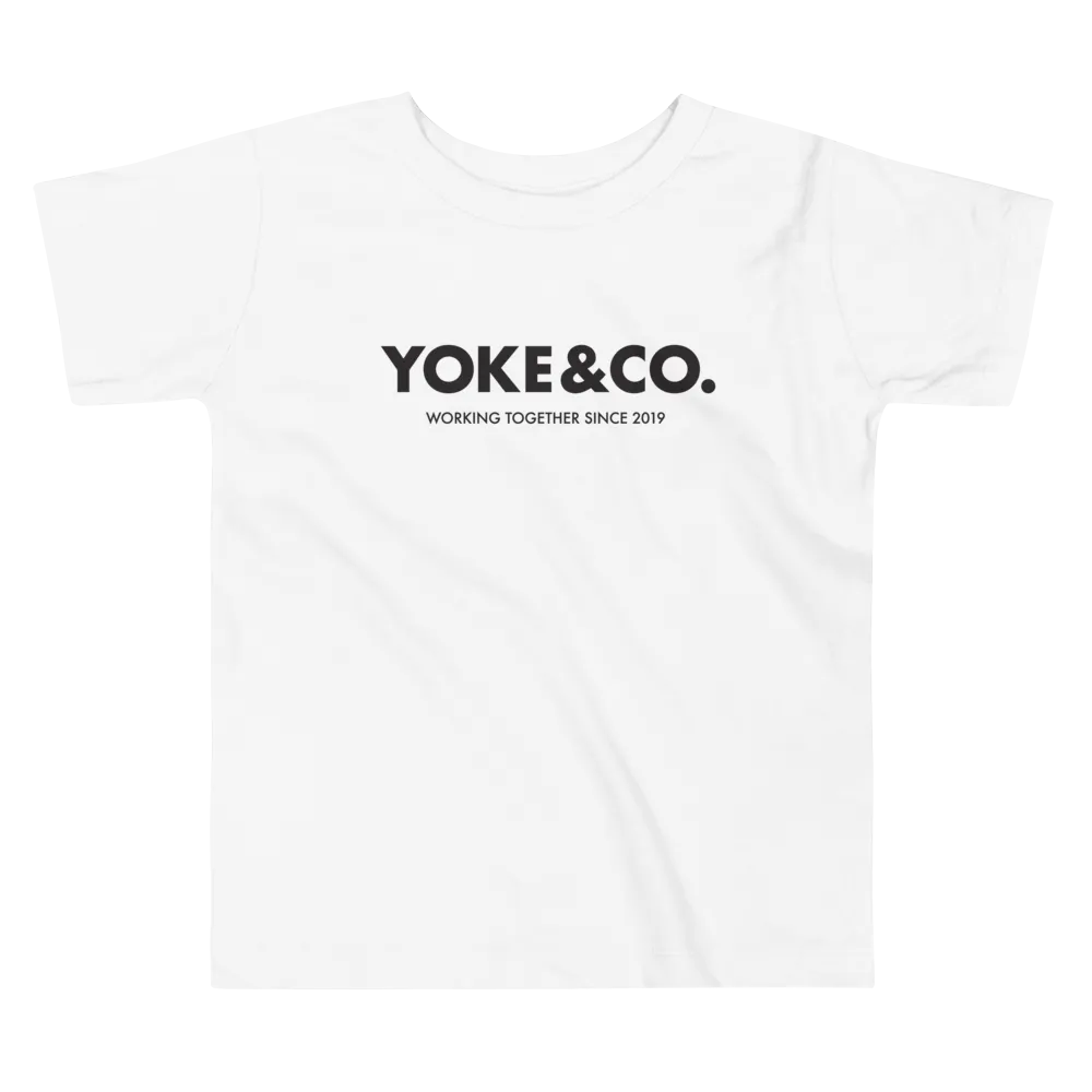 Toddler White Yoke&Co. T-Shirt