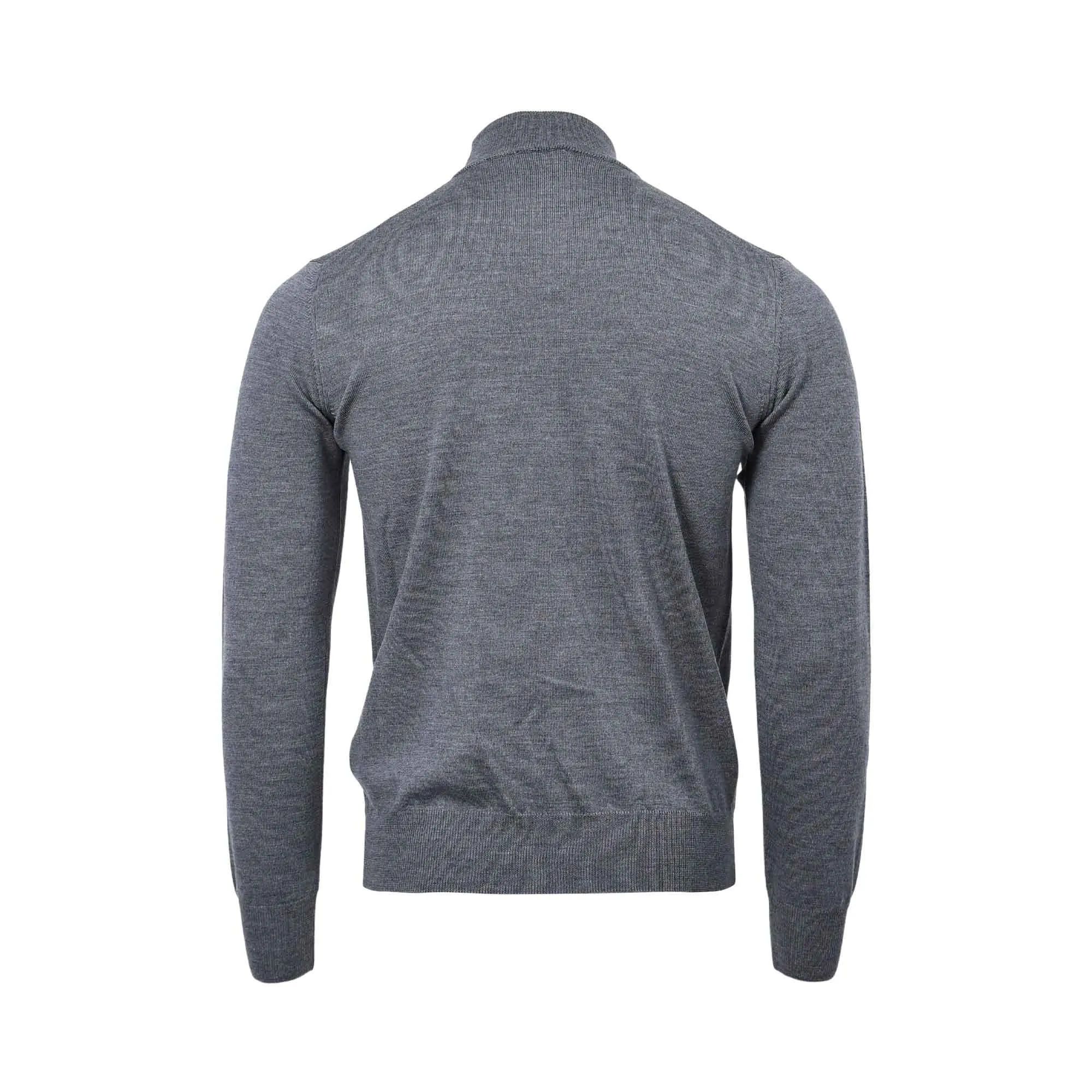 Tombolini Men's Grey Wool Turtleneck Sweater