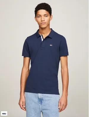 Tommy Jeans | Slim Fit Poloshirt aus reiner Bio-Baumwolle | C87 NAVY