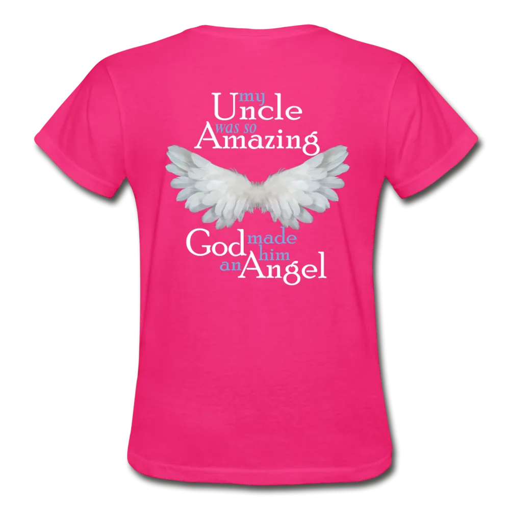 Uncle Amazing Angel Gildan Ultra Cotton Ladies T-Shirt (Ck1386)