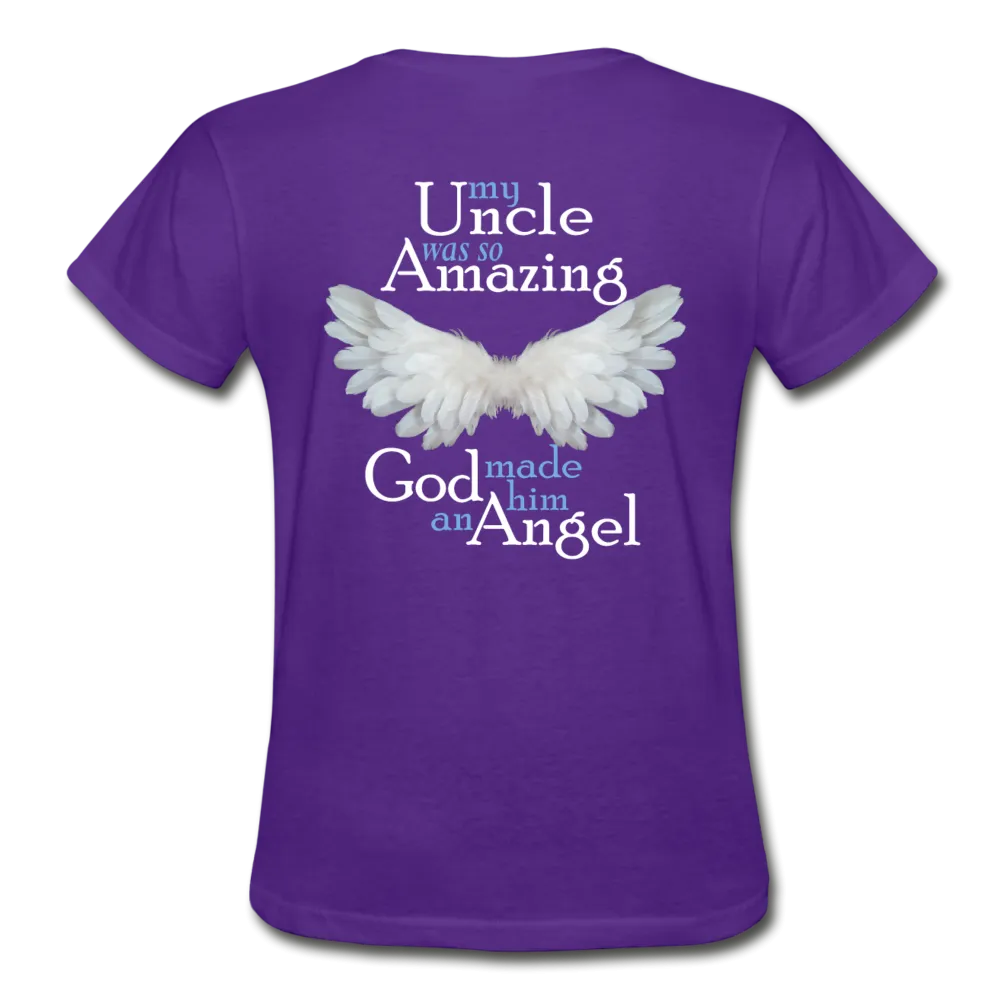 Uncle Amazing Angel Gildan Ultra Cotton Ladies T-Shirt (Ck1386)