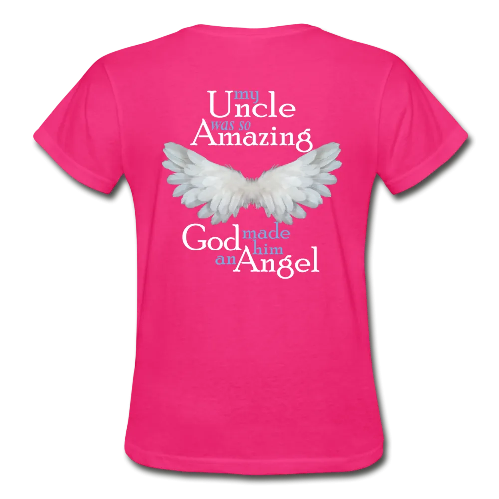 Uncle Amazing Angel Gildan Ultra Cotton Ladies T-Shirt (Ck1386)
