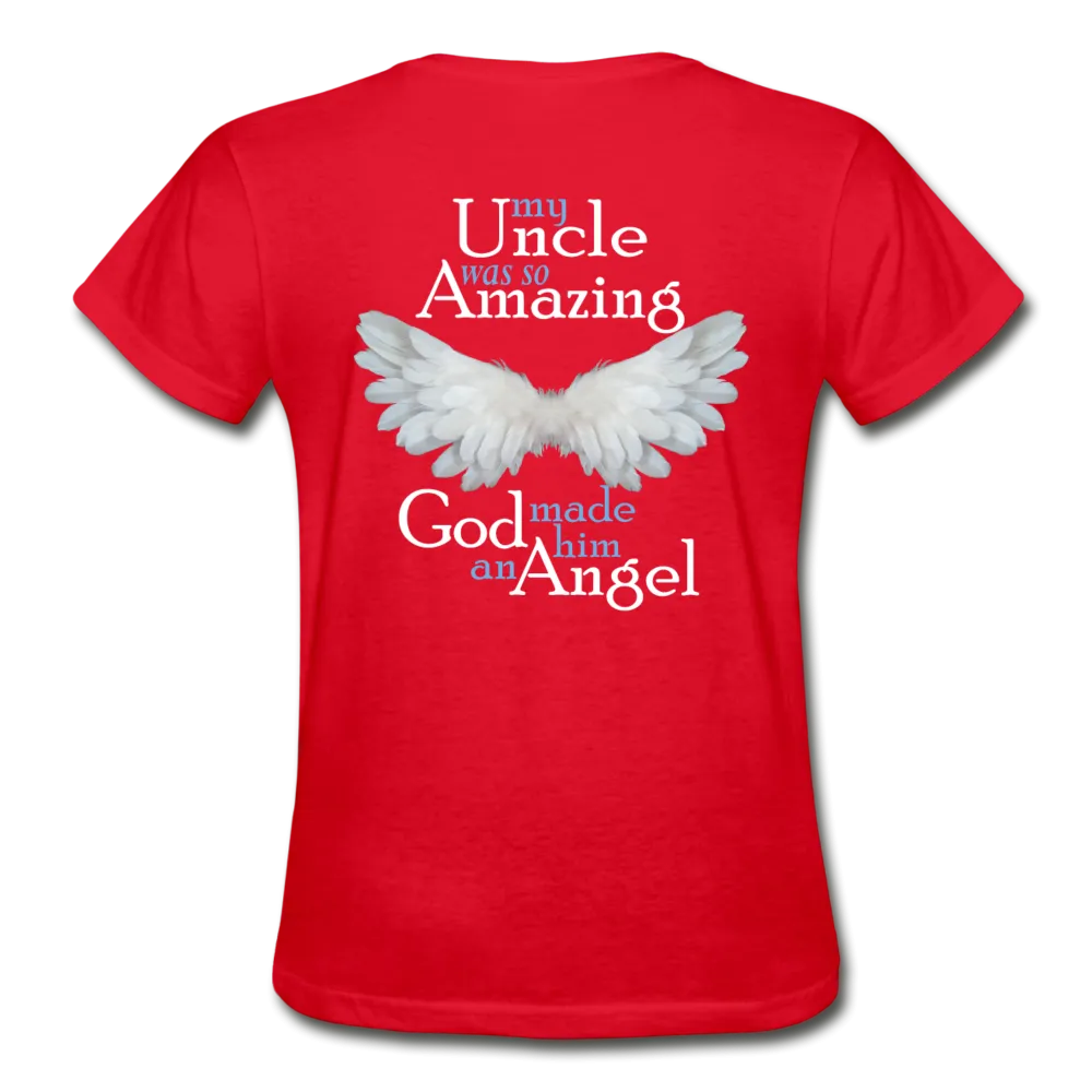 Uncle Amazing Angel Gildan Ultra Cotton Ladies T-Shirt (Ck1386)
