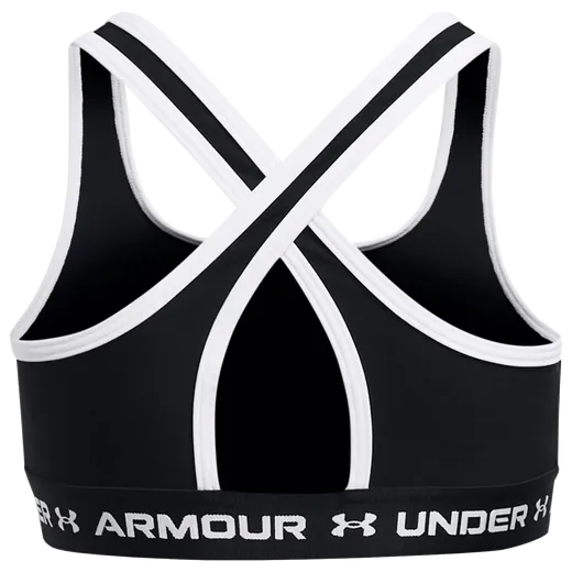 Under Armour Black/White Crossback Sports Bra