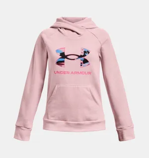 Under Armour Girls' UA Rival Fleece Big Logo Hoodie