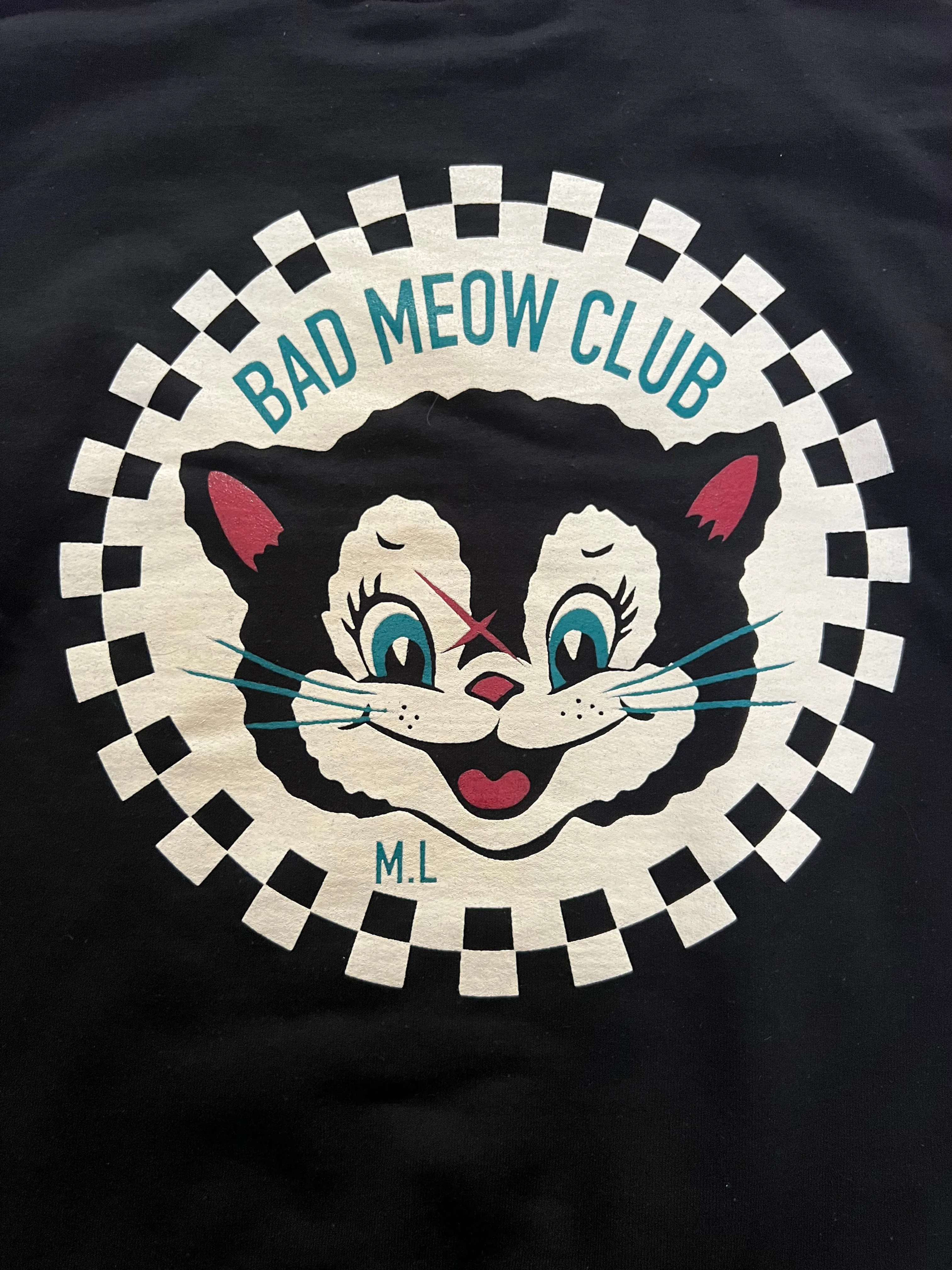 ＊UNISEX＊ BAD MEOW CLUB SWEATSHIRTS *BLACK