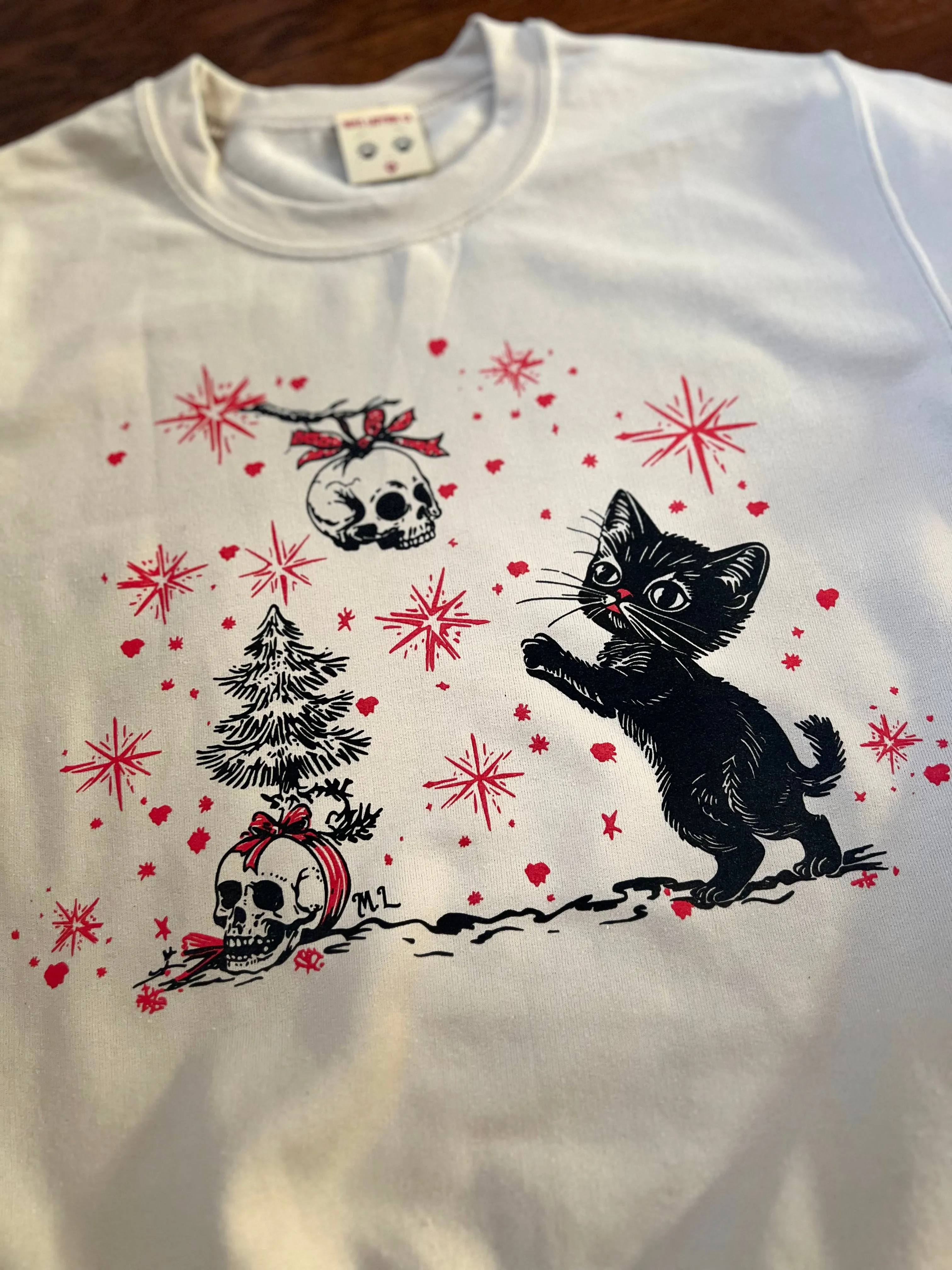 ＊UNISEX＊ I WISH YOU A MERRY CHRISTMAS SWEATSHIRTS *SAND