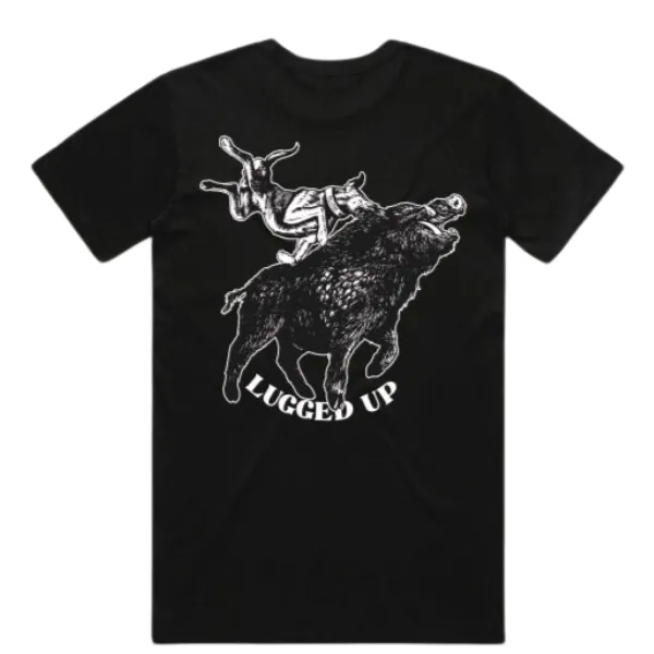 Unisex T-Shirt- BLACK LUGGED UP