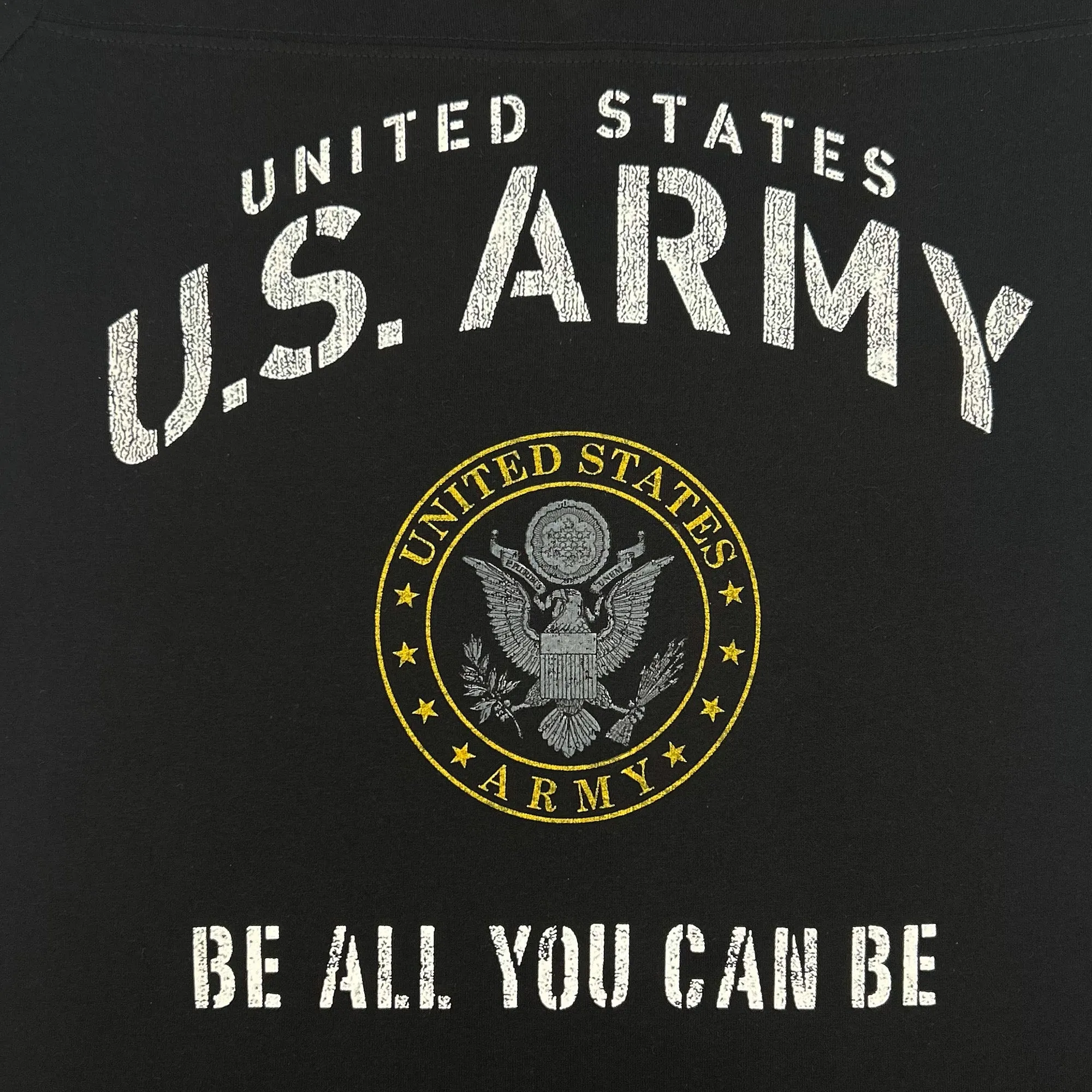 United States Army Ladies Stencil T-Shirt (Black)