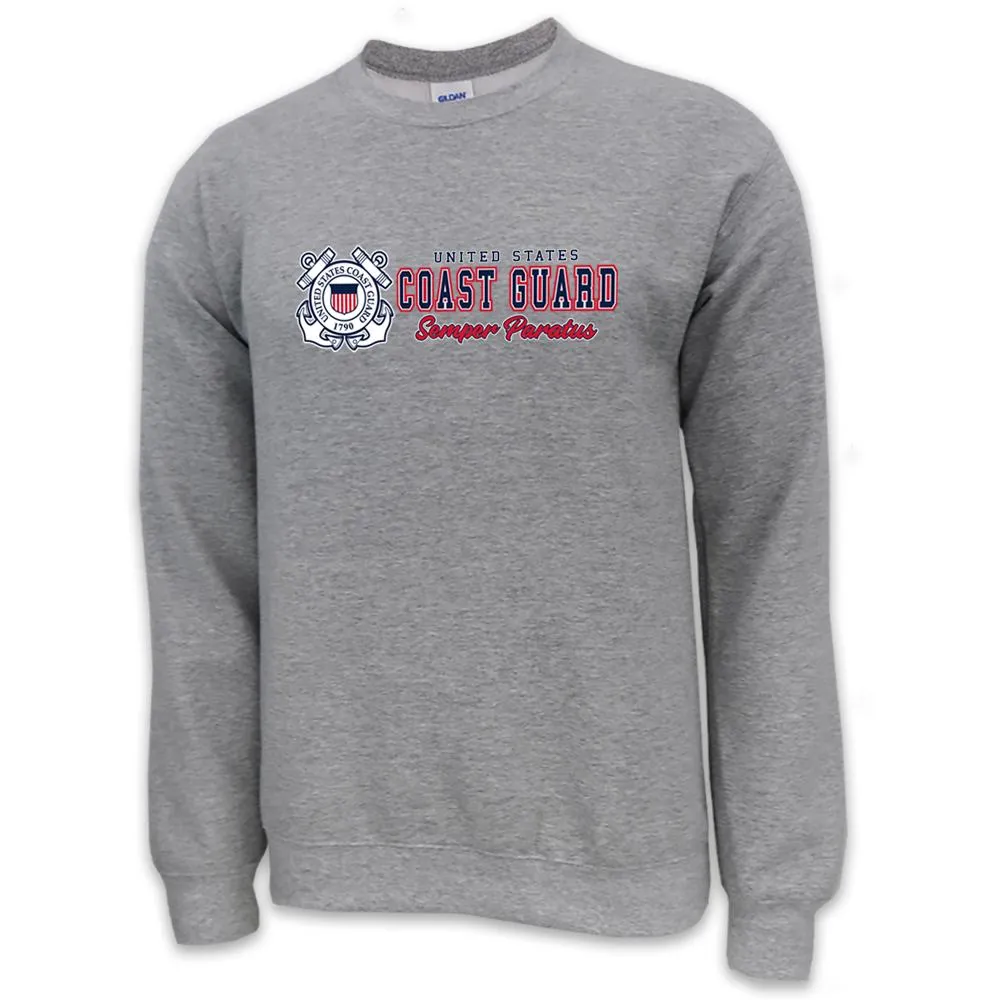 United States Coast Guard Semper Paratus Crewneck