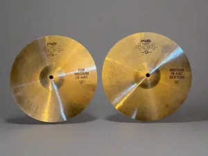 Used Paiste 404 Medium 13" Hi Hats T-518g B-664g