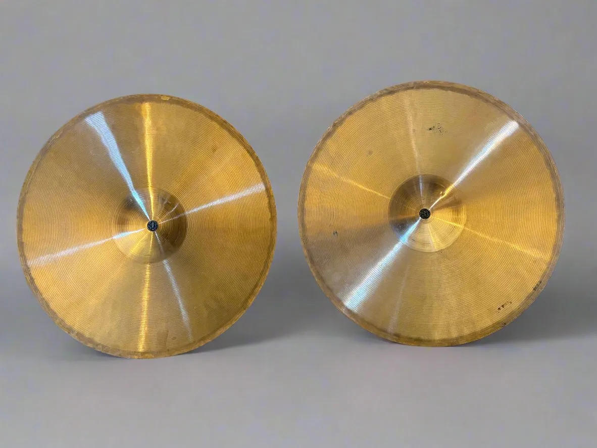 Used Paiste 404 Medium 13" Hi Hats T-518g B-664g