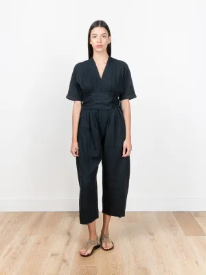 v-neck jumper - black