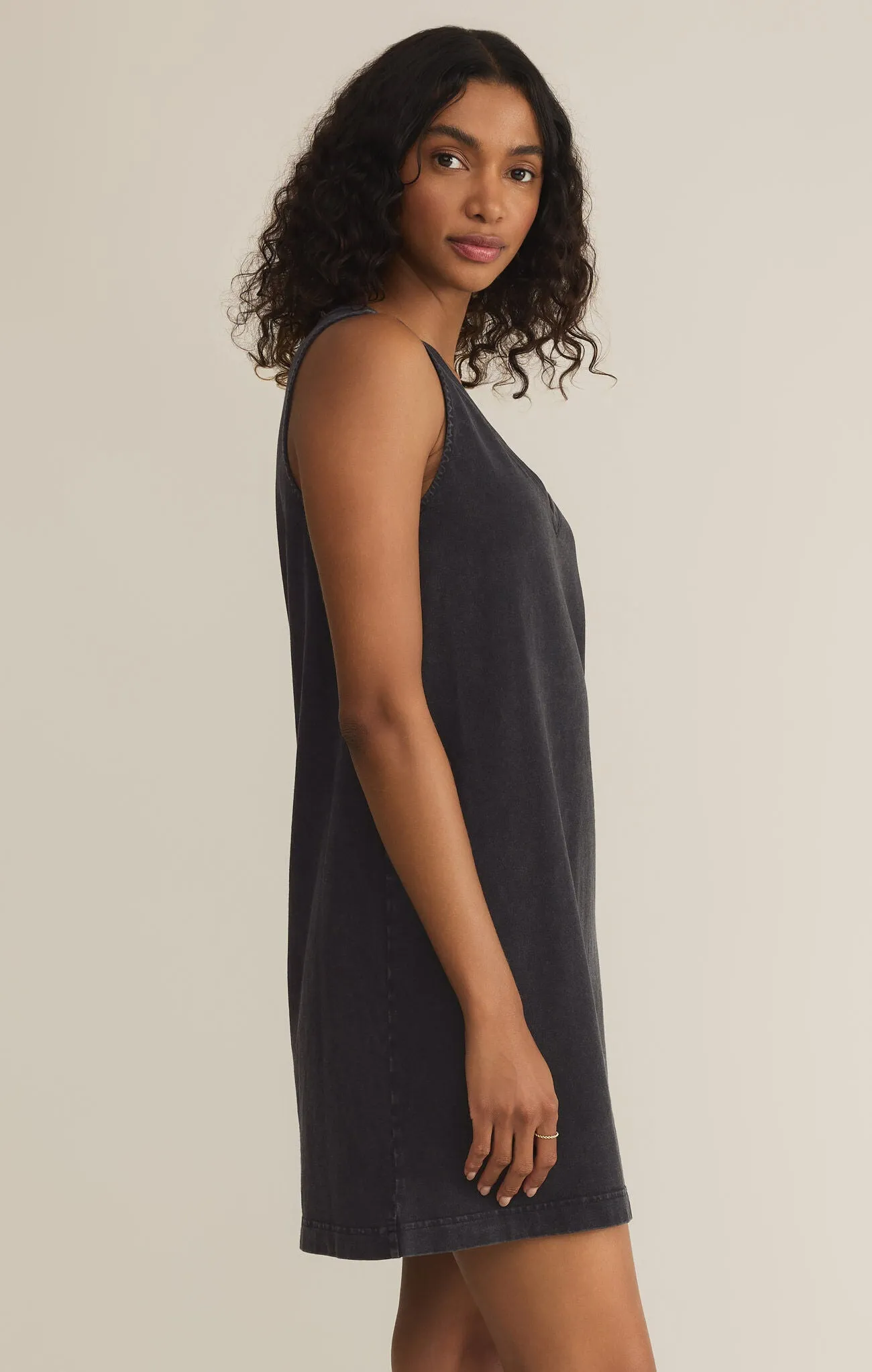 V Neck Mini Dress