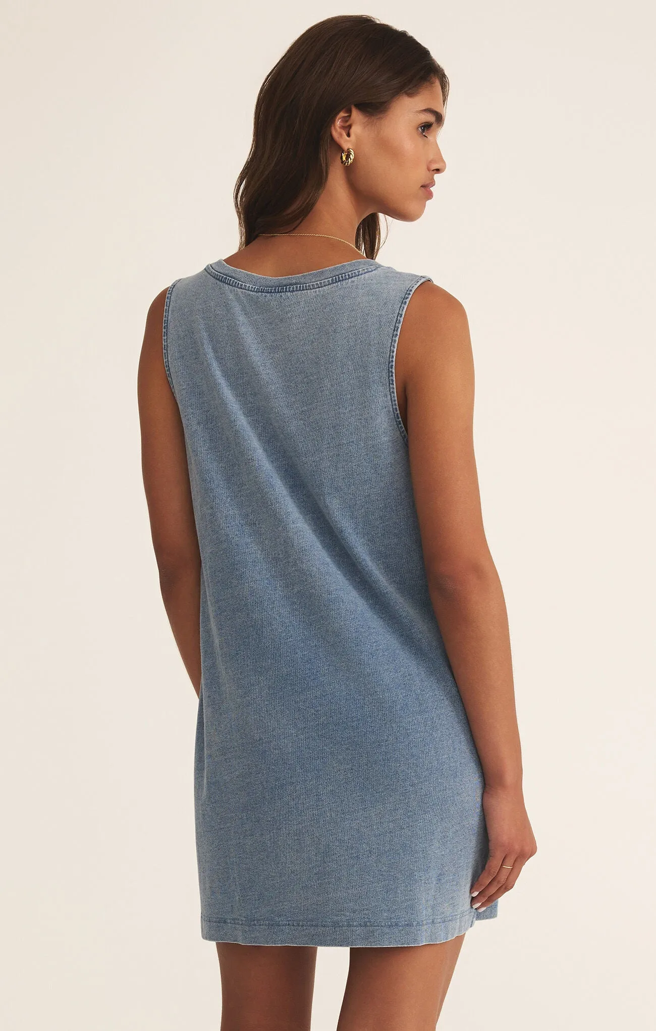 V Neck Mini Dress