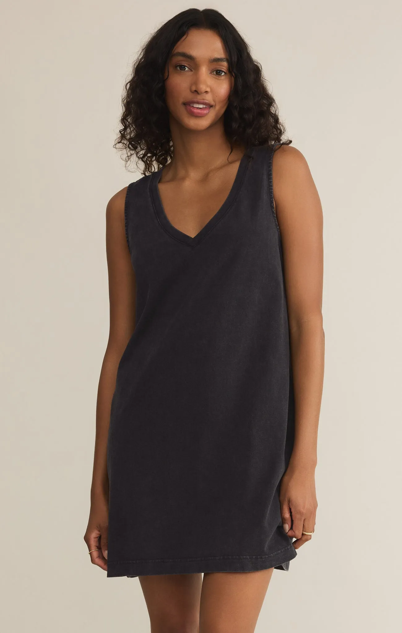 V Neck Mini Dress