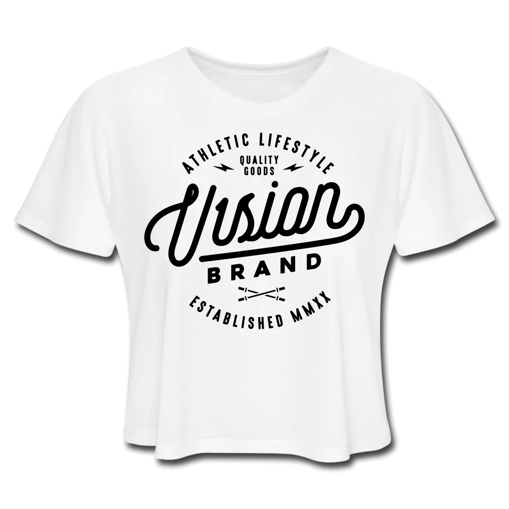 V1SION Barbell Logo Crop Top