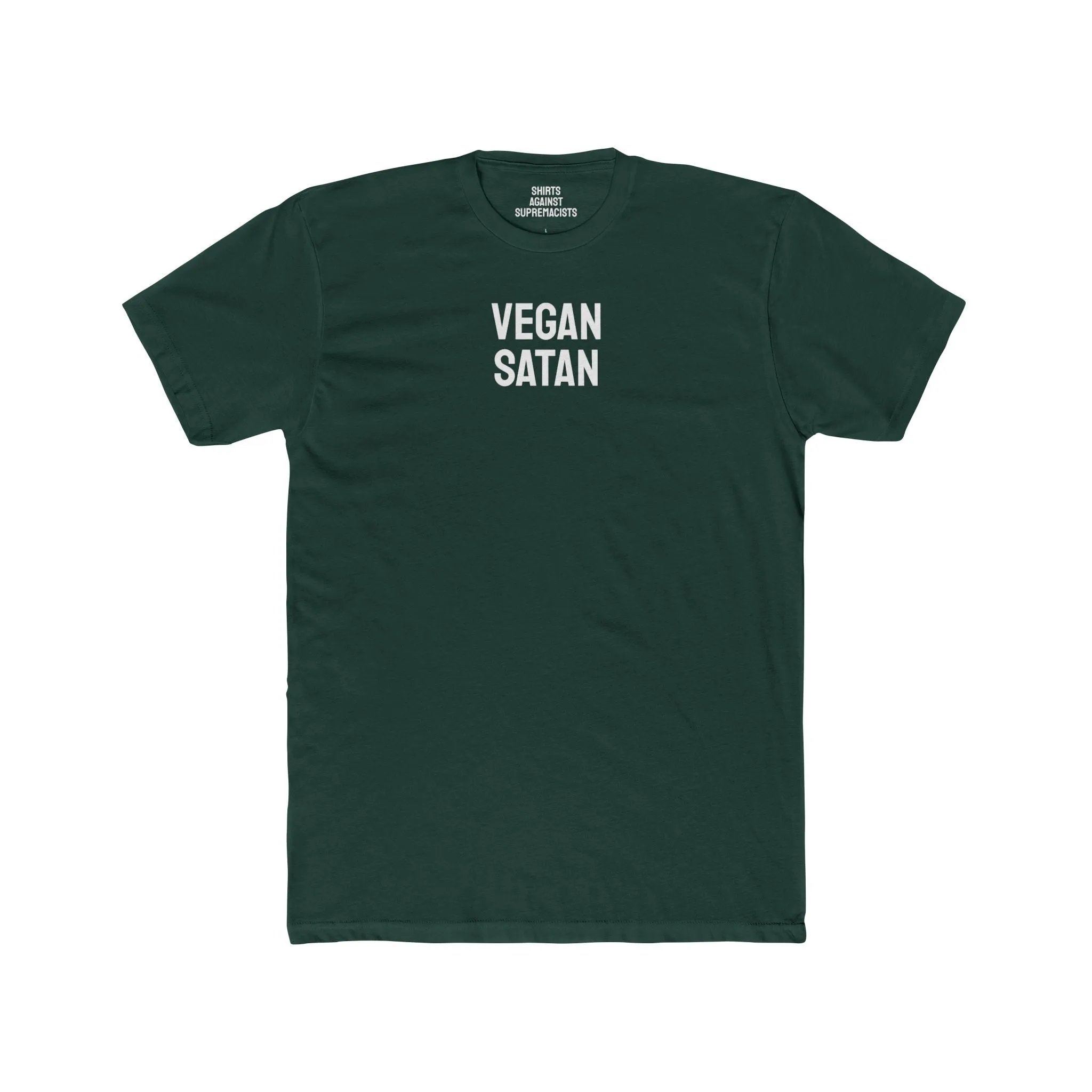 Vegan Satan - Unisex Cotton Crew Tee