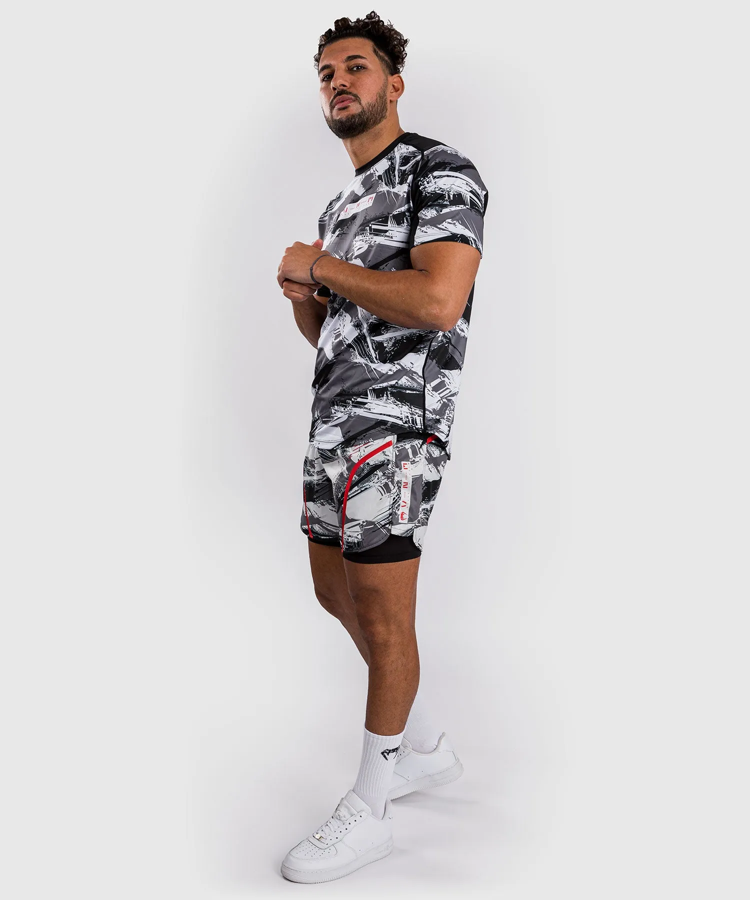 Venum Electron 3.0 Dry-Tech T-Shirt - Grau/Rot