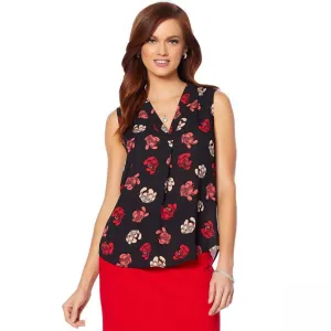 Vince Camuto Women's Pleat Front Tank Blouse