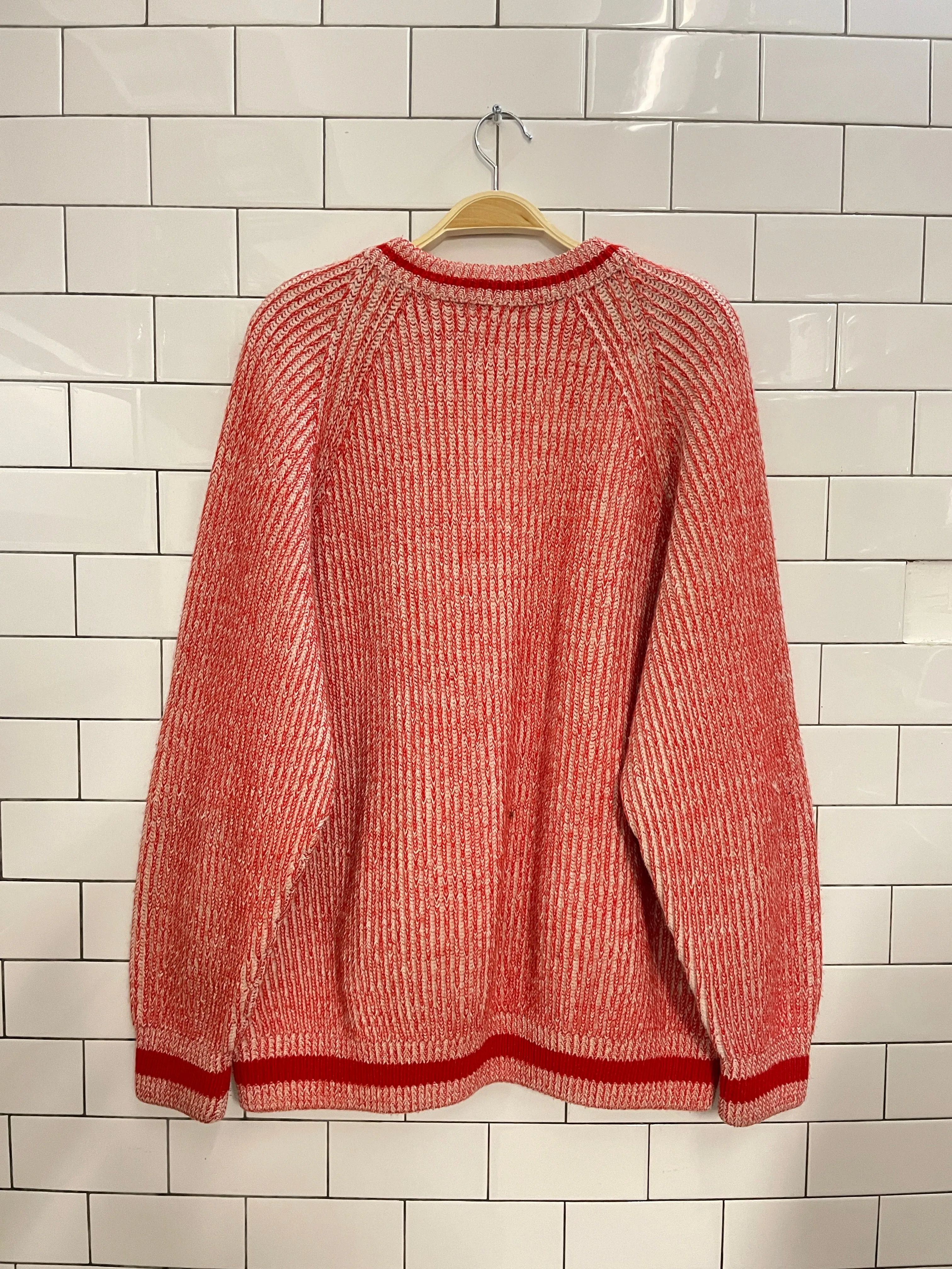 vintage 70s am&a's v-neck knit sweater