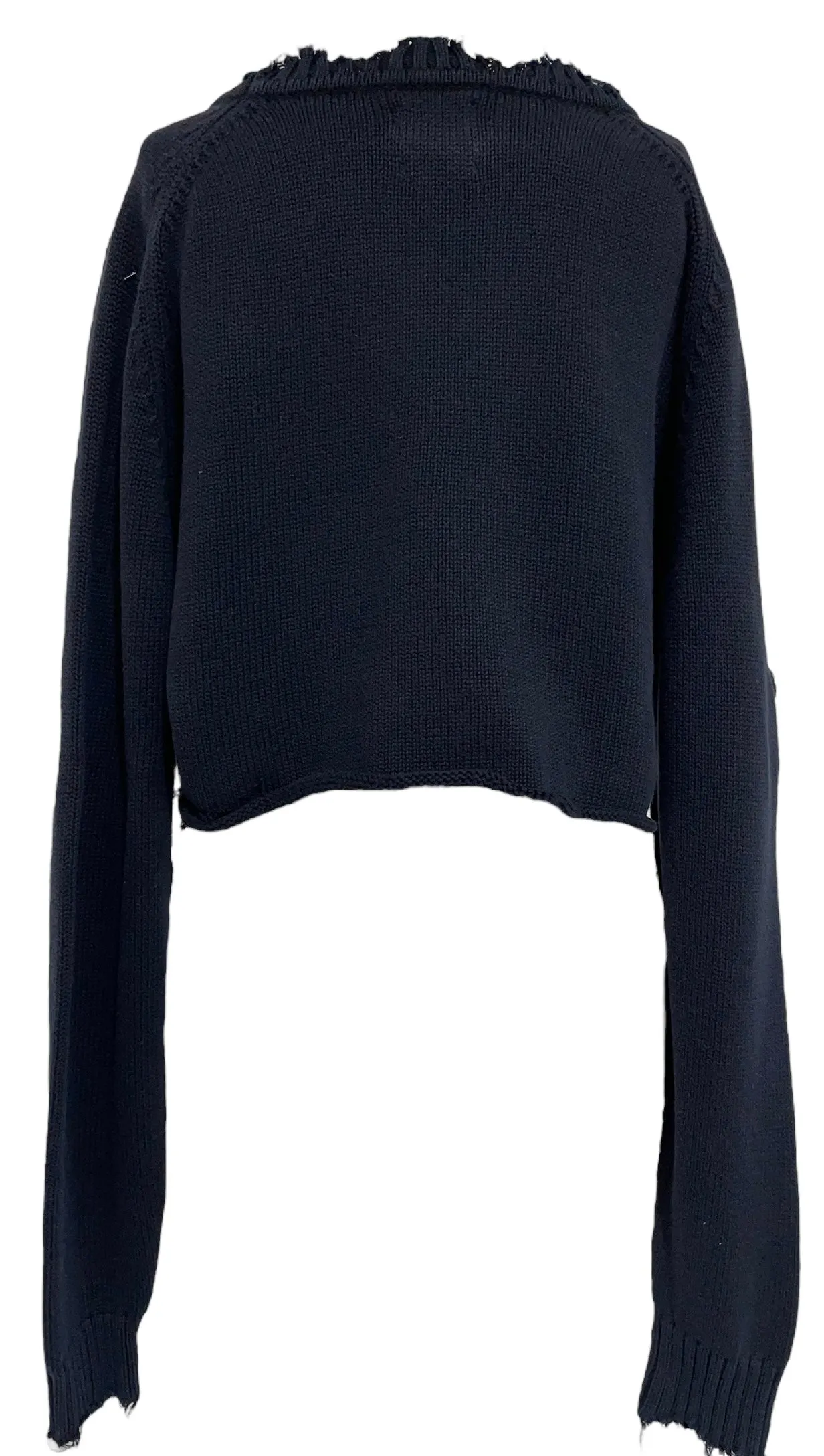 Vintage Cropped Bedazzled Sweater (S)
