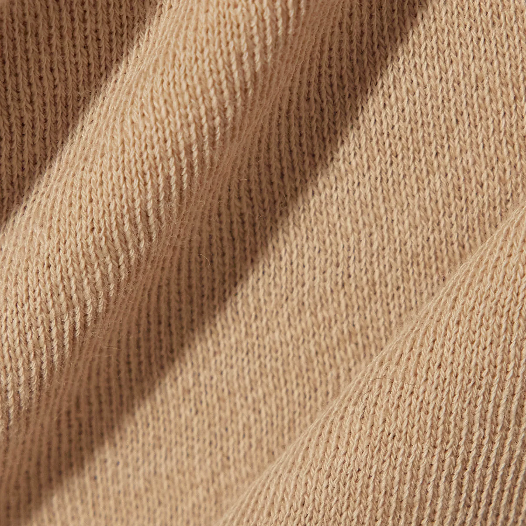 Vintage French Terry Zip Up Hoodie - Sand Dune Pigment