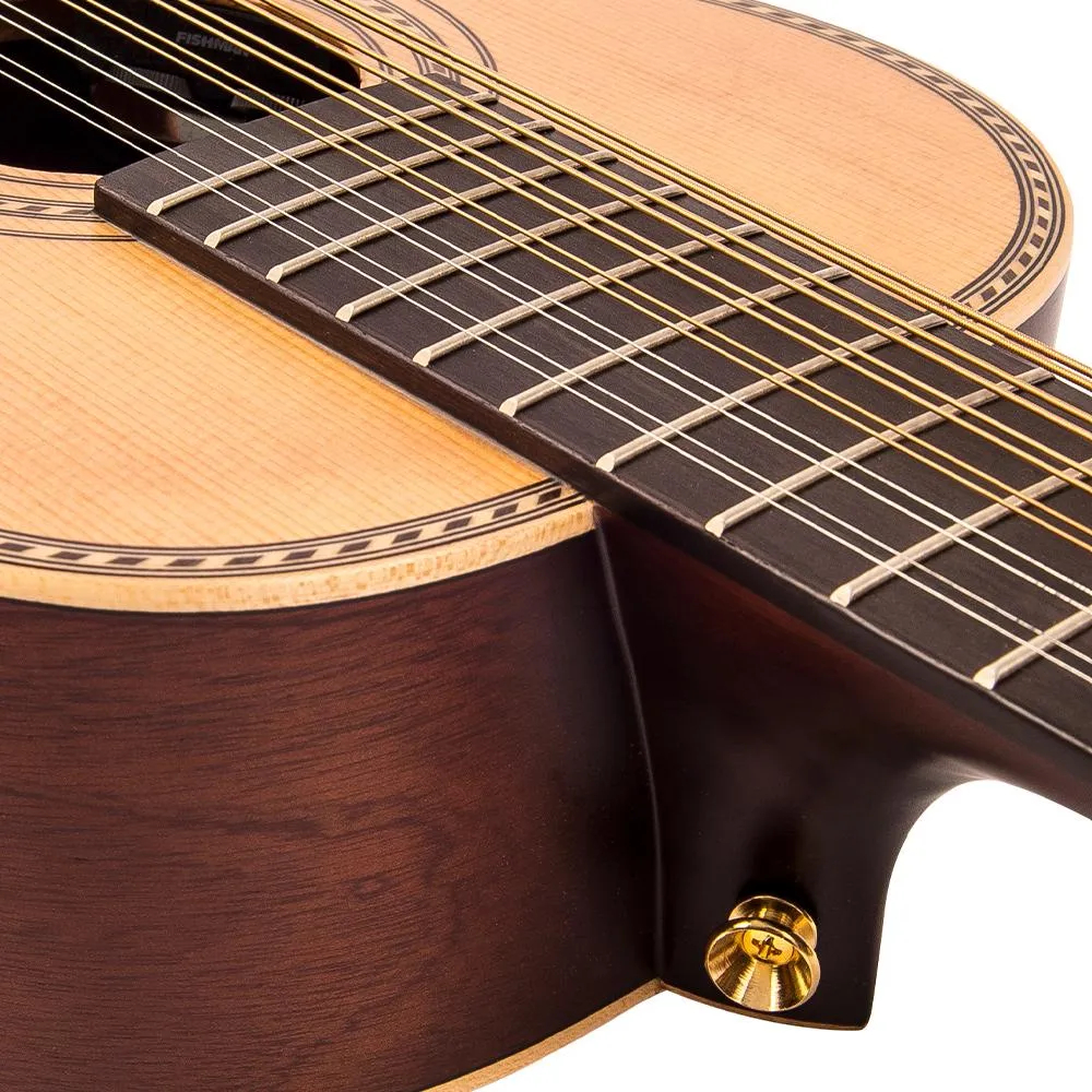 Vintage 'Viator' Paul Brett 12-String Electro-Acoustic Travel Guitar ~ Natural