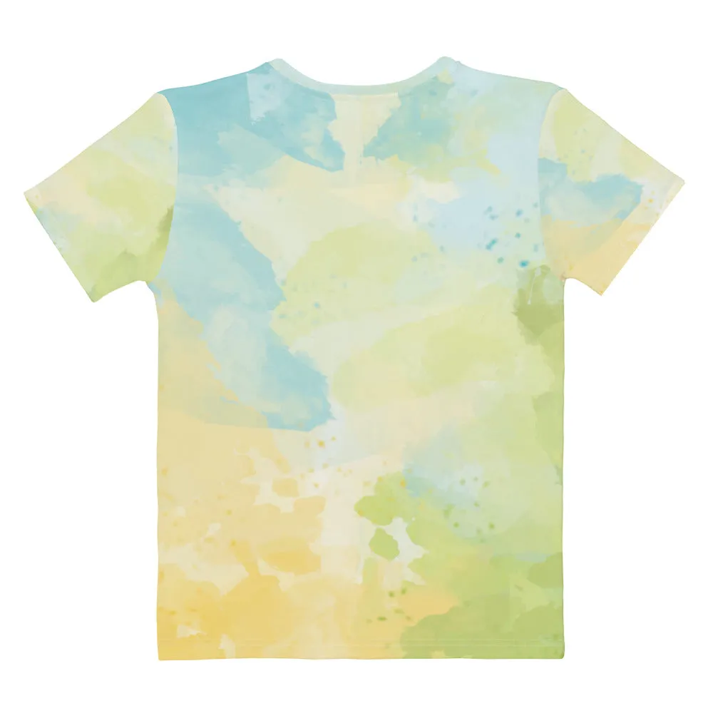 Water Color Abstract 1 - Sustainably Made Women’s Short Sleeve Tee