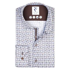 Wheel print tencel shirt