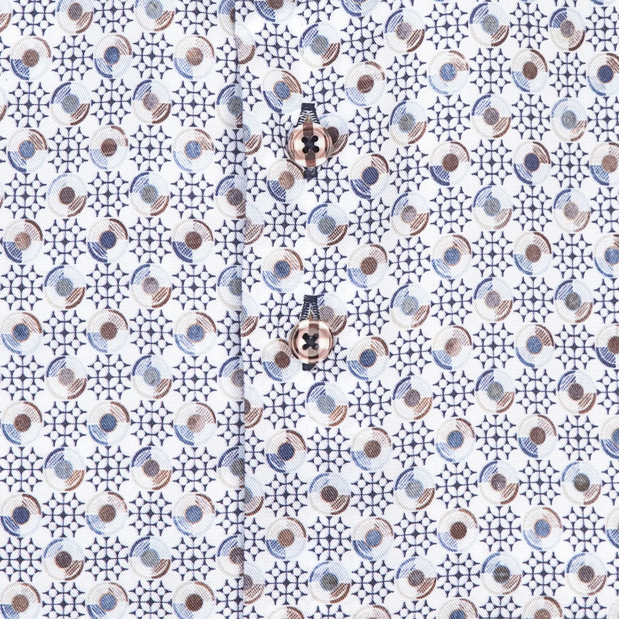Wheel print tencel shirt