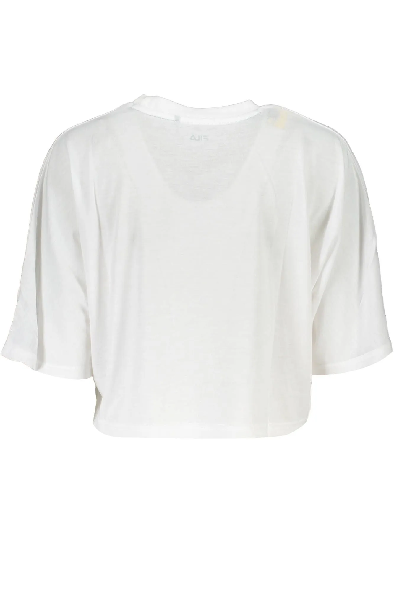 White Polyester Women T-Shirt