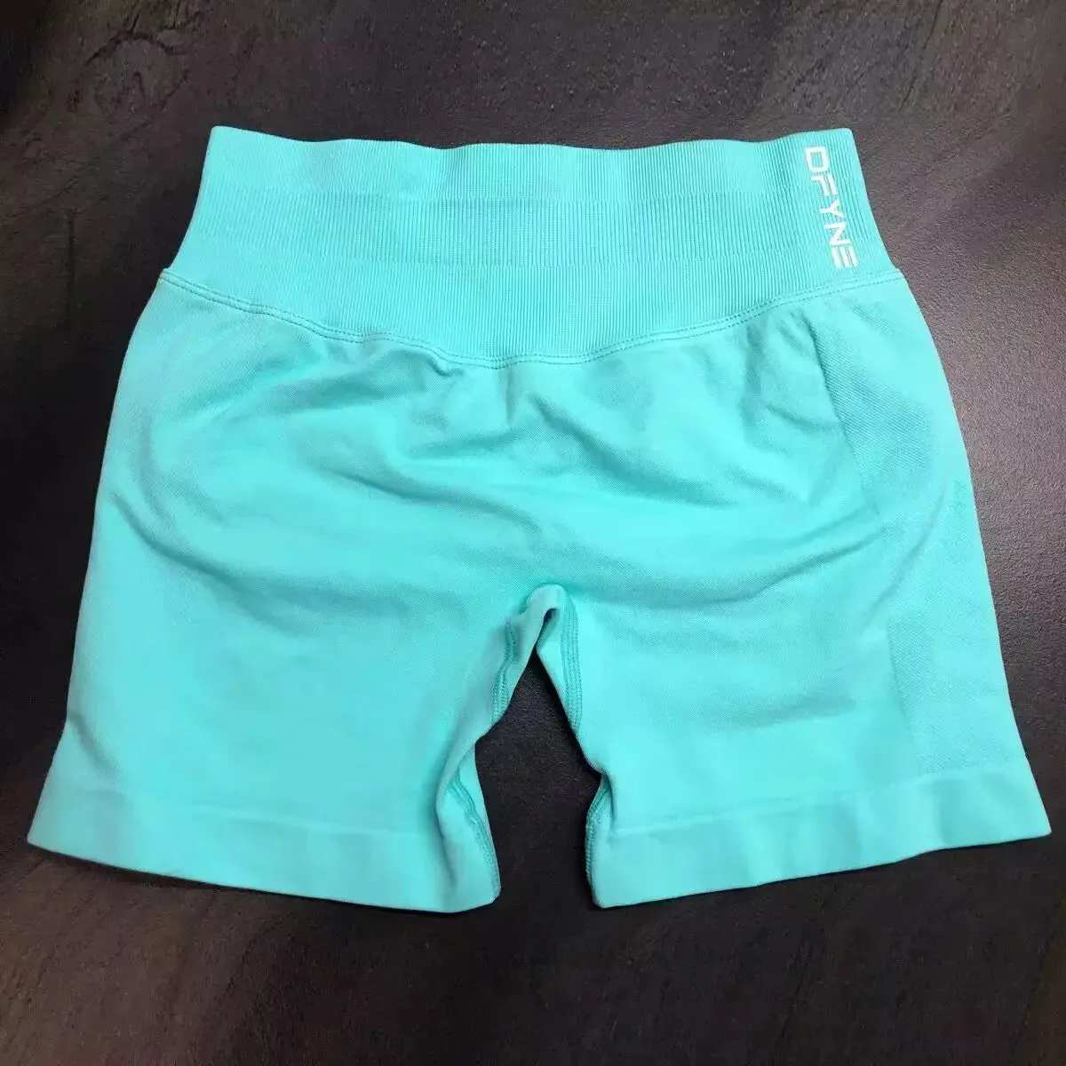 Women Impact Shorts Ribbed Waist Yoga Shorts Seamless Scrunch Bum Workout Gym Shorts Booty Running Shorts
