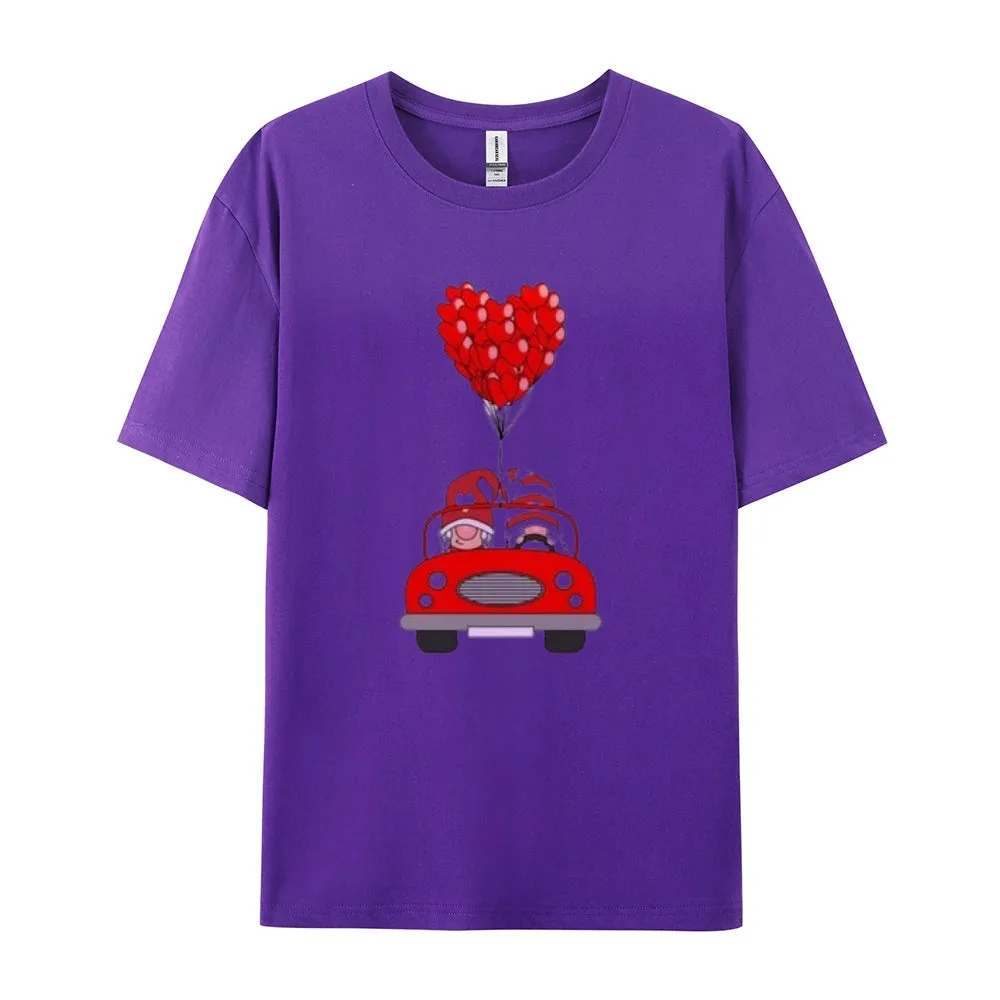Women Love Red Heart Valentine's Day Print Graphic T-shirt