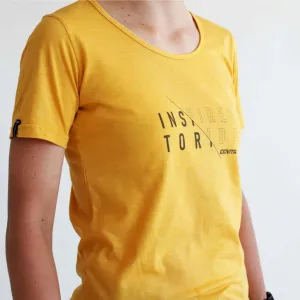 Women's Doppio Recycled T Shirt (Mustard)