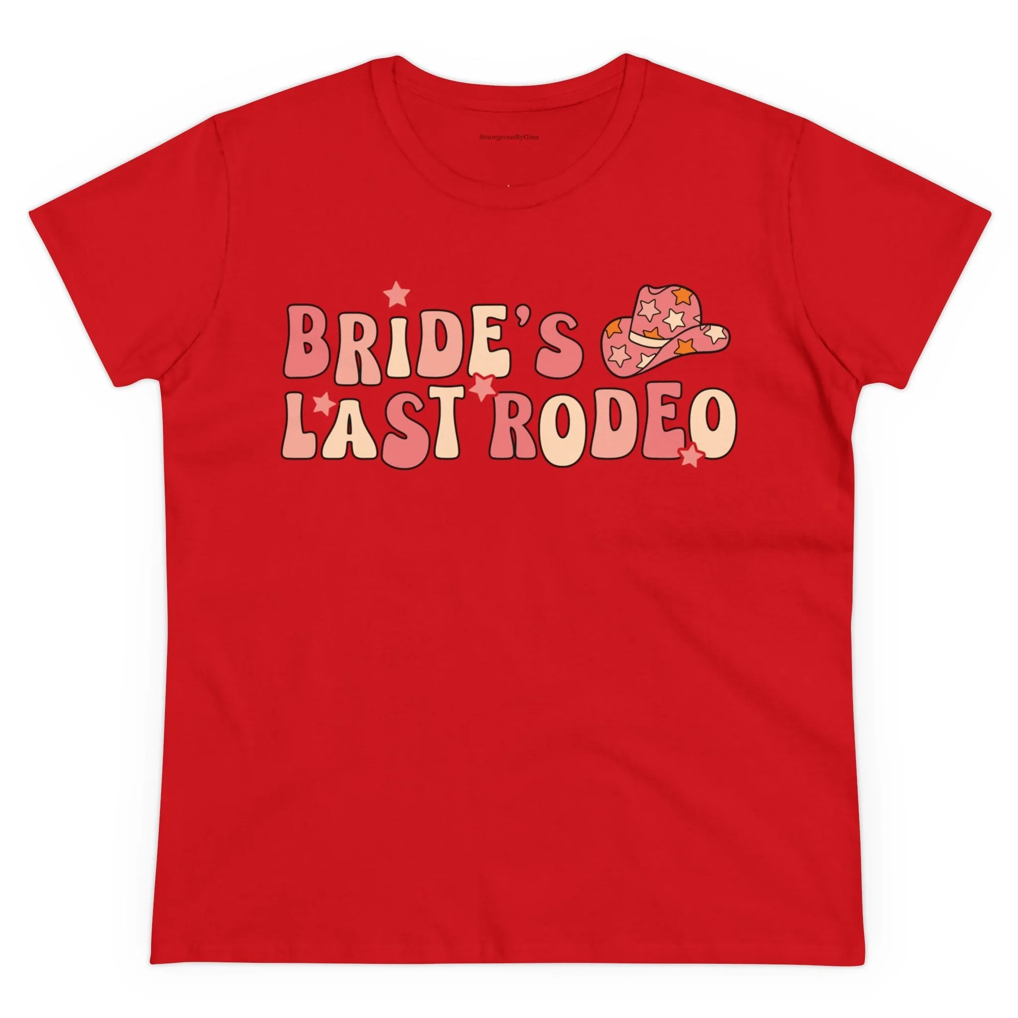 Women's Midweight Cotton Tee-Brides Last Rodeo
