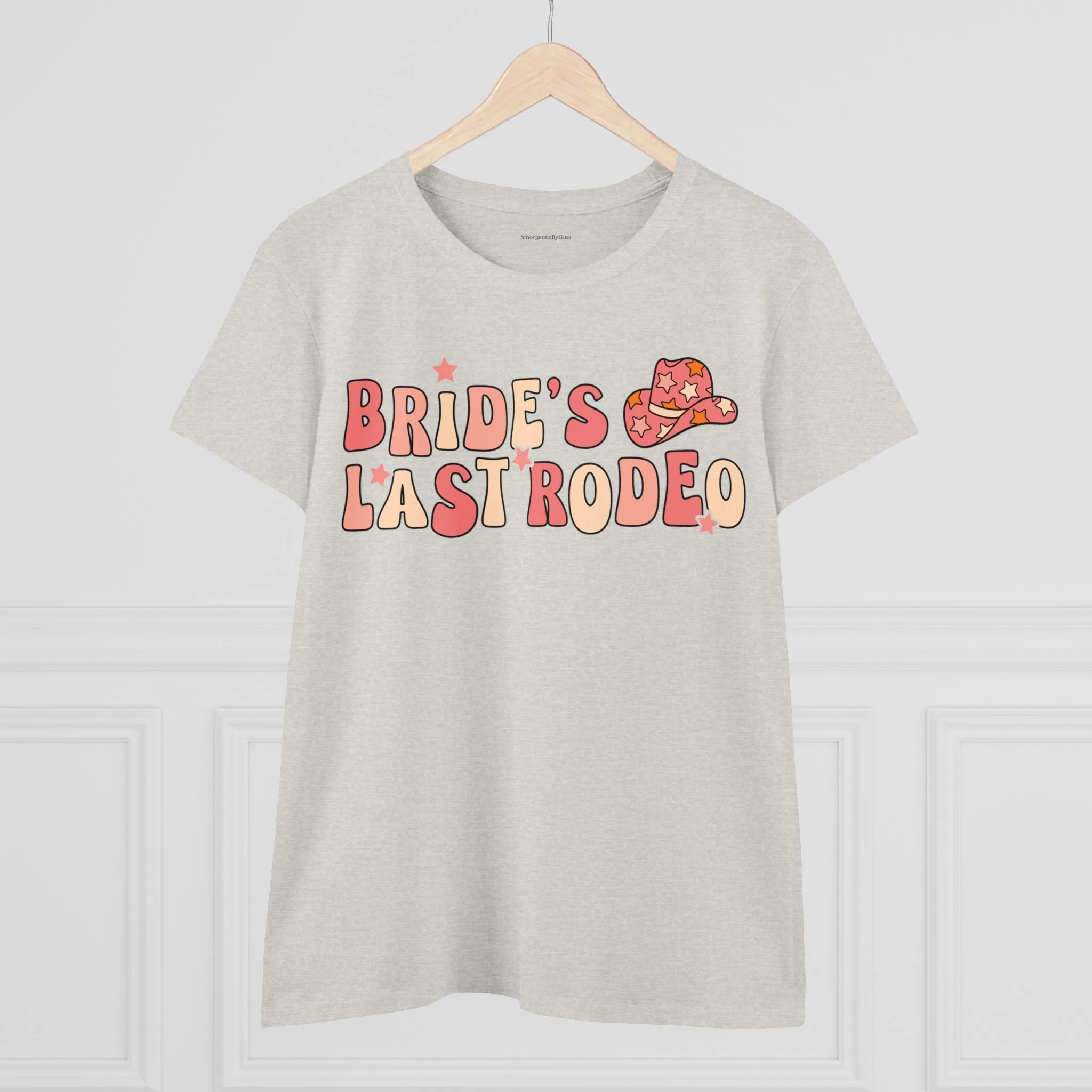 Women's Midweight Cotton Tee-Brides Last Rodeo