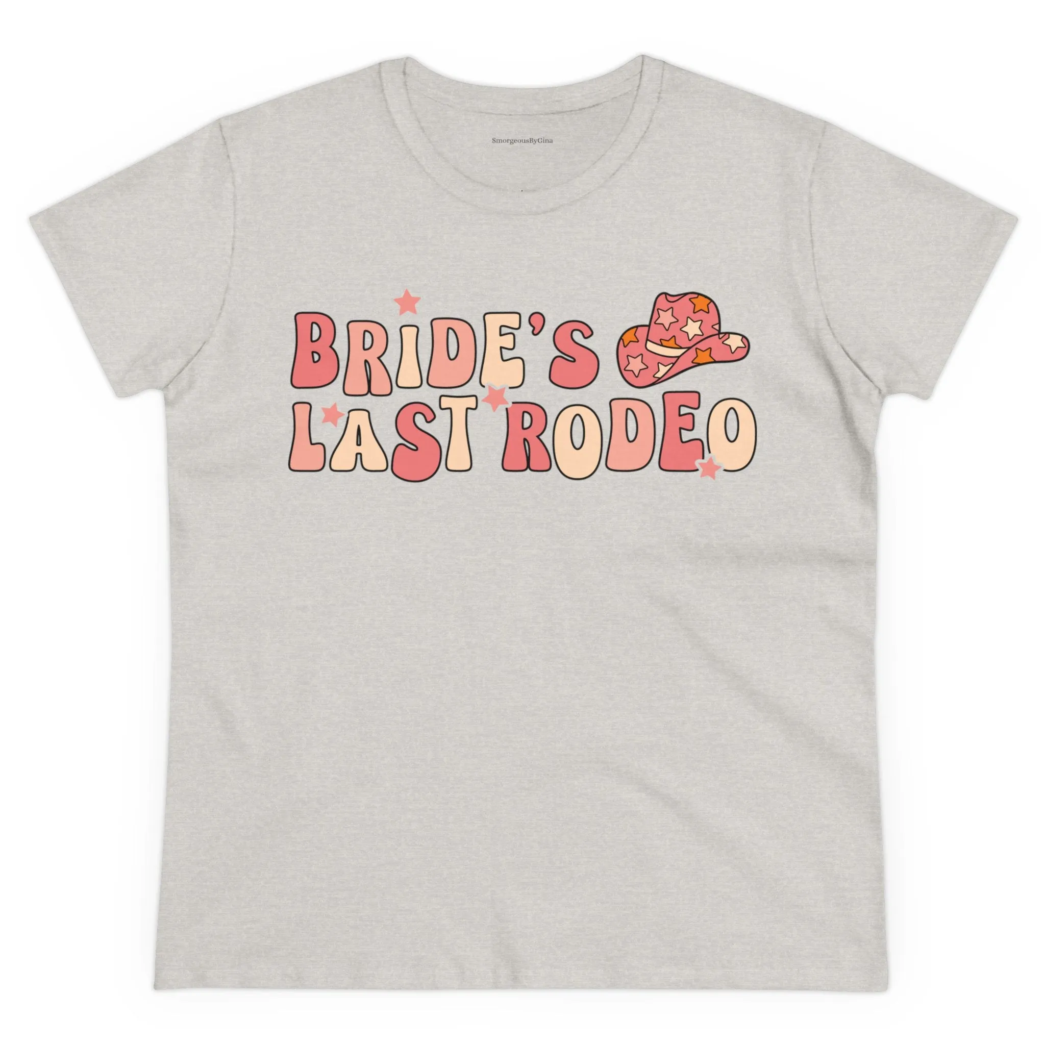 Women's Midweight Cotton Tee-Brides Last Rodeo