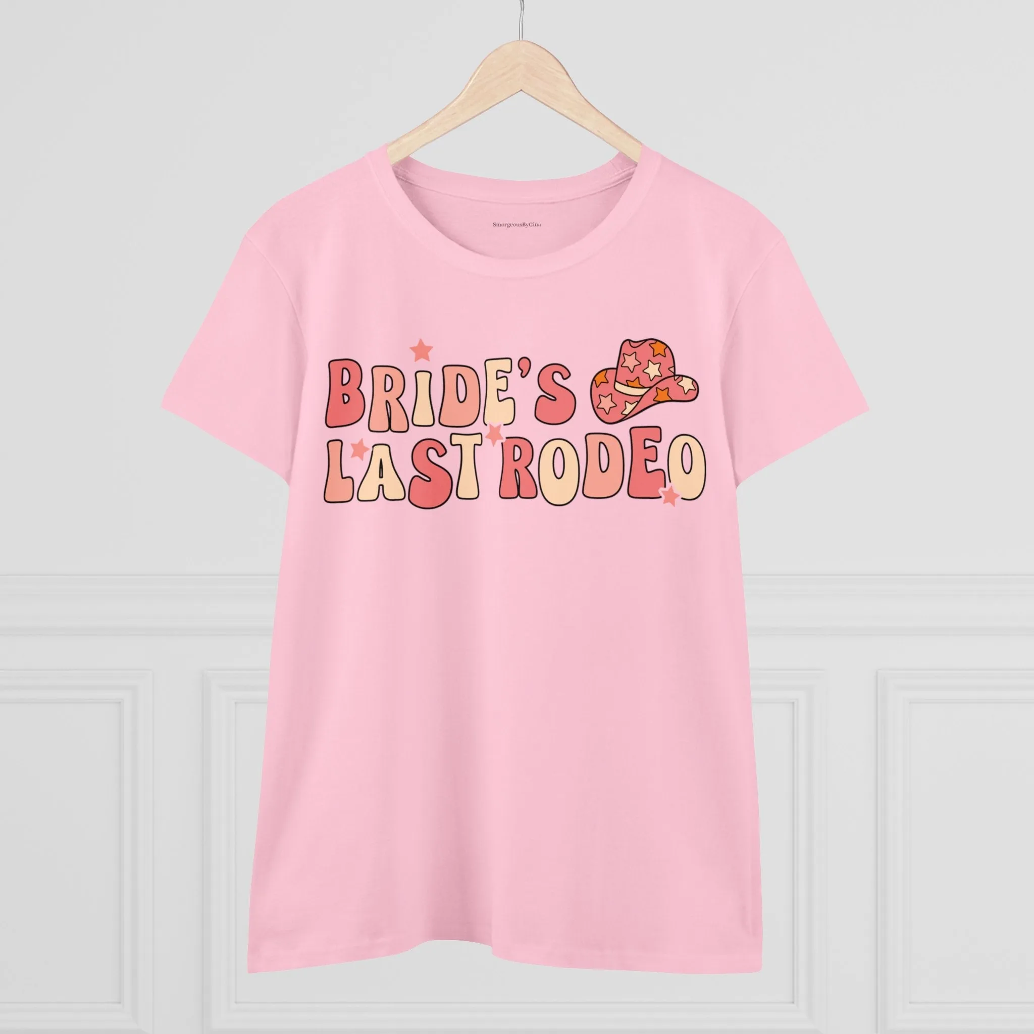 Women's Midweight Cotton Tee-Brides Last Rodeo