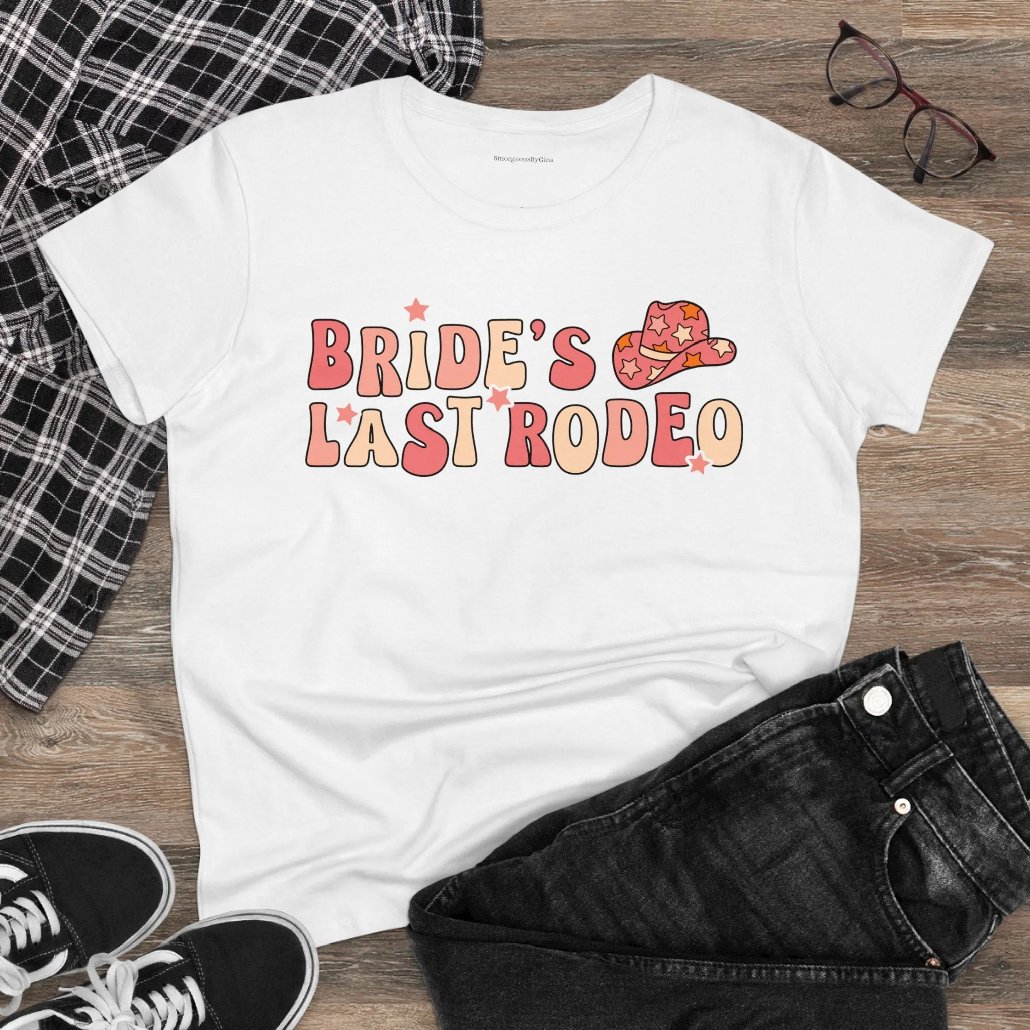 Women's Midweight Cotton Tee-Brides Last Rodeo