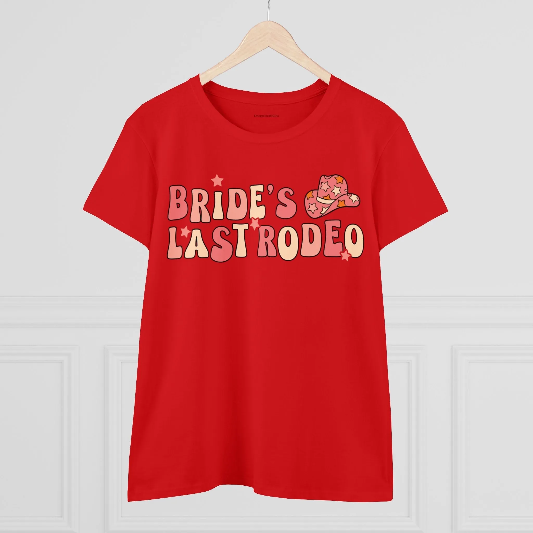 Women's Midweight Cotton Tee-Brides Last Rodeo