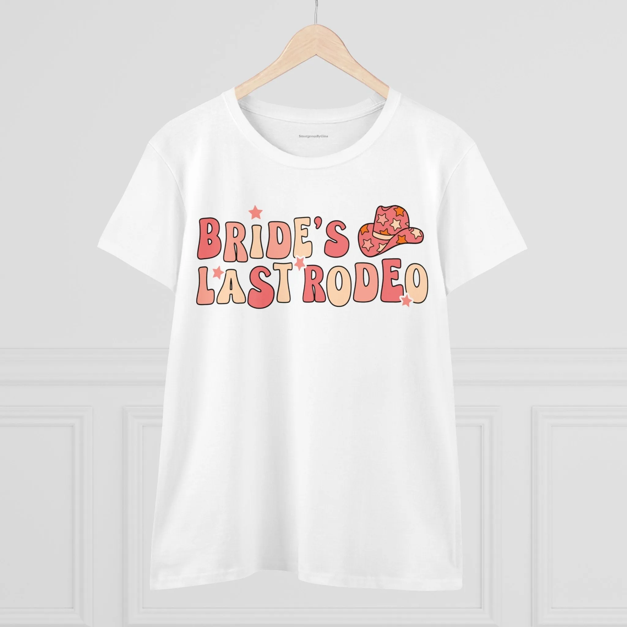 Women's Midweight Cotton Tee-Brides Last Rodeo