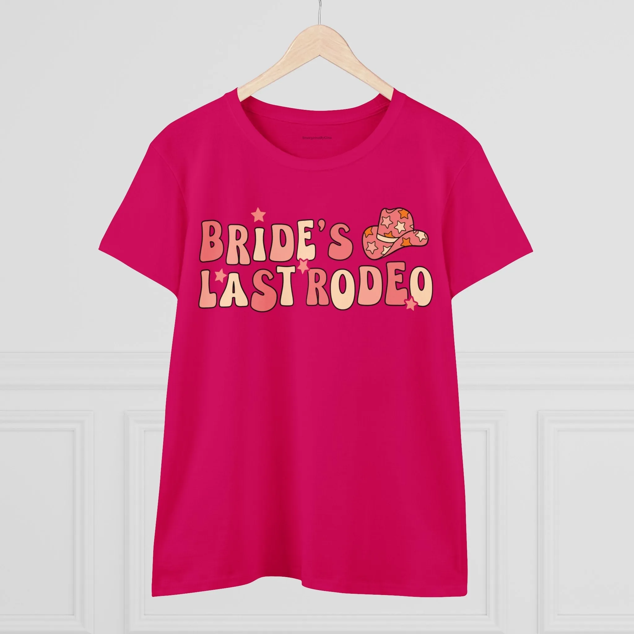 Women's Midweight Cotton Tee-Brides Last Rodeo