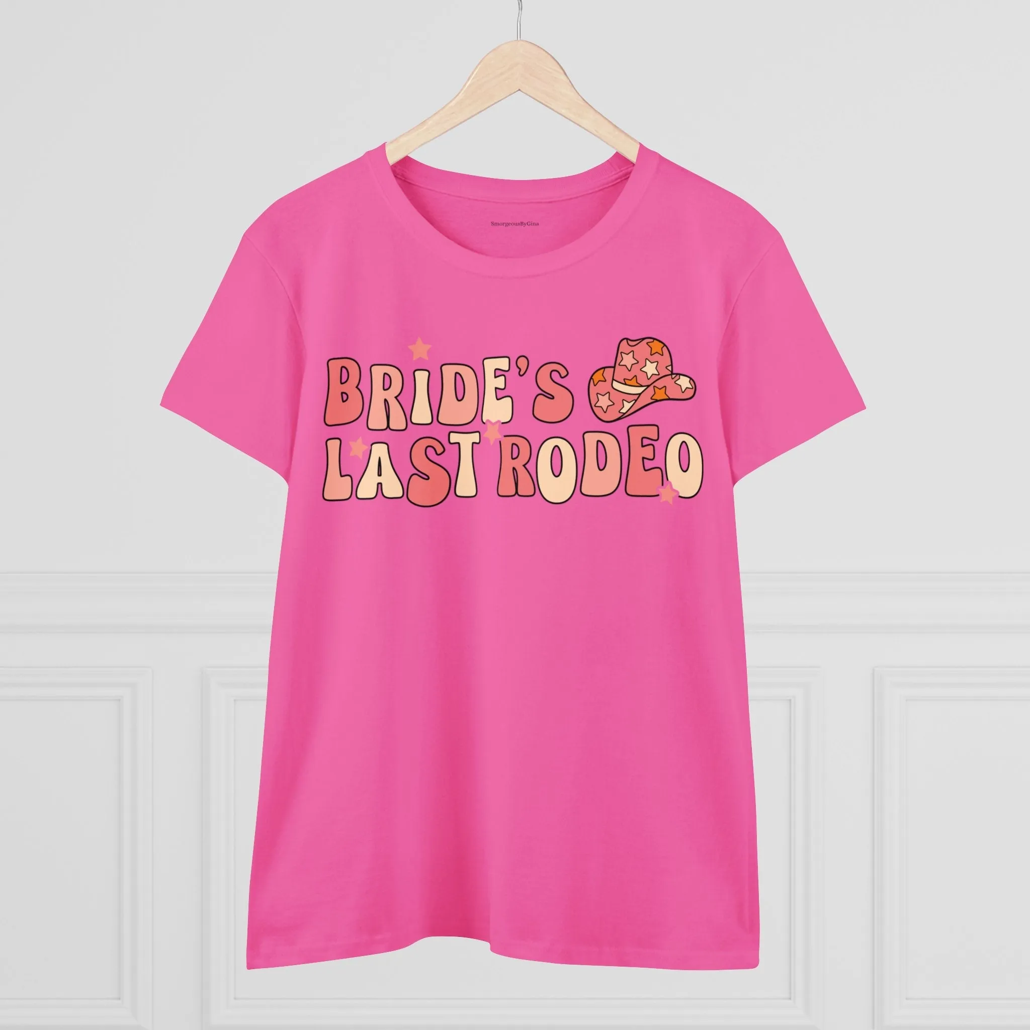 Women's Midweight Cotton Tee-Brides Last Rodeo