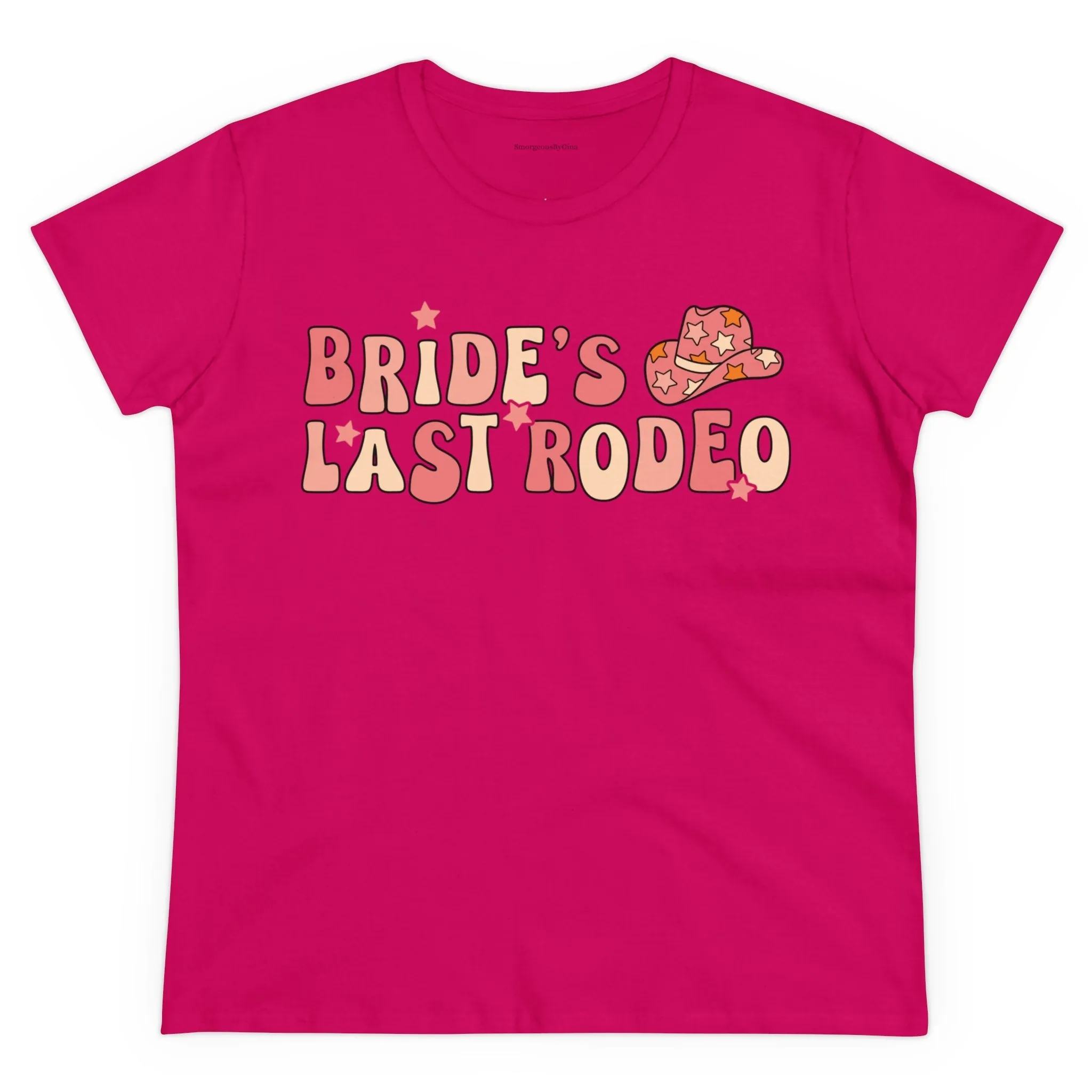 Women's Midweight Cotton Tee-Brides Last Rodeo